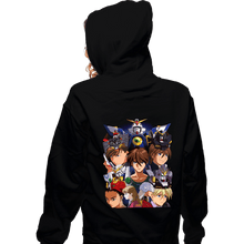 Load image into Gallery viewer, Daily_Deal_Shirts Zippered Hoodies, Unisex / Small / Black Wing
