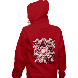 Daily_Deal_Shirts Zippered Hoodies, Unisex / Small / Red Prepare To Strike