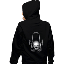 Load image into Gallery viewer, Shirts Zippered Hoodies, Unisex / Small / Black Alien Head

