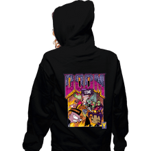Load image into Gallery viewer, Secret_Shirts Zippered Hoodies, Unisex / Small / Black DOOOOM!
