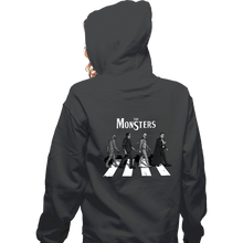 Load image into Gallery viewer, Daily_Deal_Shirts Zippered Hoodies, Unisex / Small / Dark Heather The Monsters
