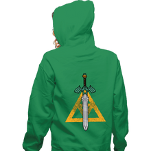 Load image into Gallery viewer, Daily_Deal_Shirts Zippered Hoodies, Unisex / Small / Irish Green The Sword
