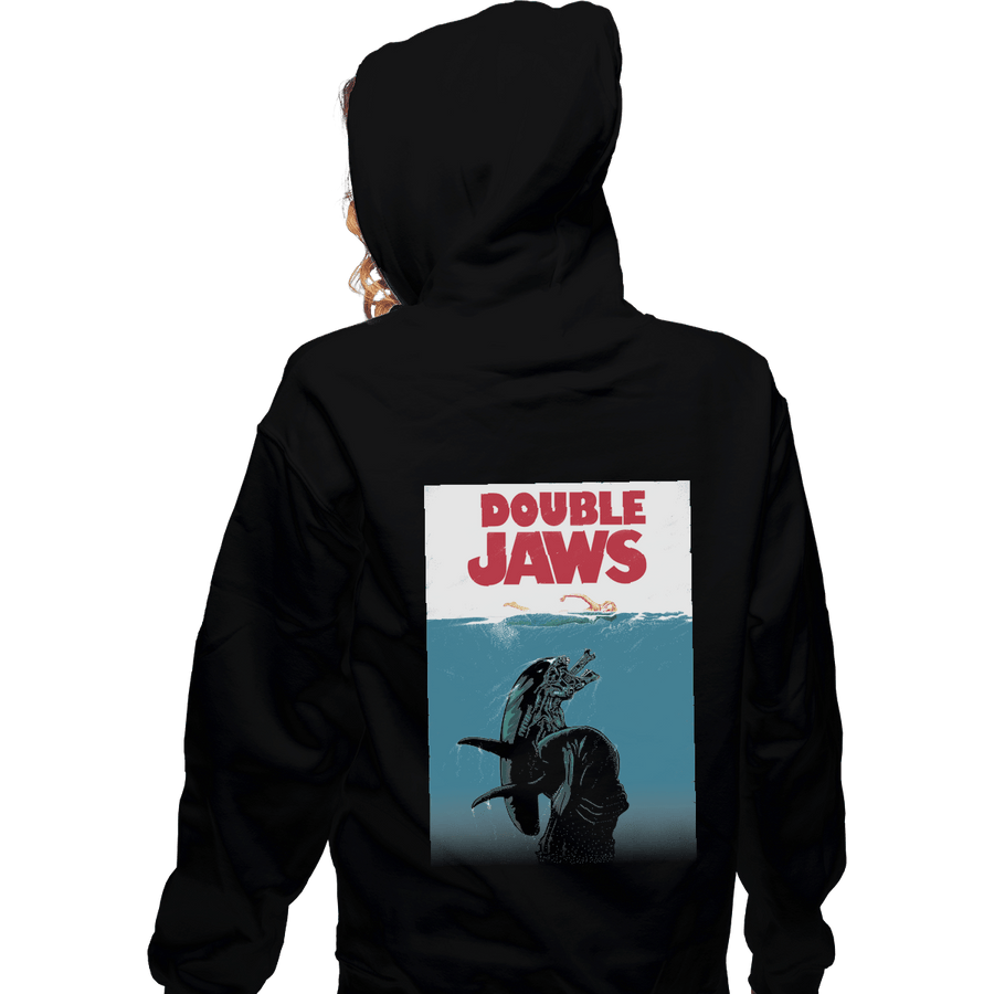 Shirts Pullover Hoodies, Unisex / Small / Black Double Jaws