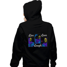 Load image into Gallery viewer, Shirts Zippered Hoodies, Unisex / Small / Black Live Laugh Love
