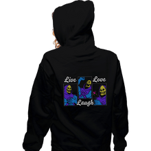 Load image into Gallery viewer, Shirts Zippered Hoodies, Unisex / Small / Black Live Laugh Love
