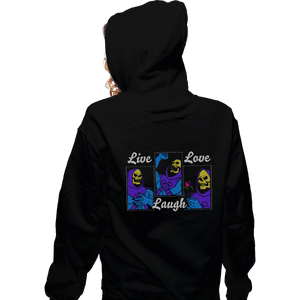 Shirts Zippered Hoodies, Unisex / Small / Black Live Laugh Love