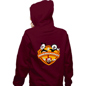 Shirts Zippered Hoodies, Unisex / Small / Maroon Homicidalmaniacs