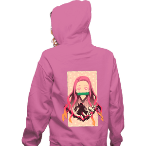 Shirts Zippered Hoodies, Unisex / Small / Red Demon Nezuko