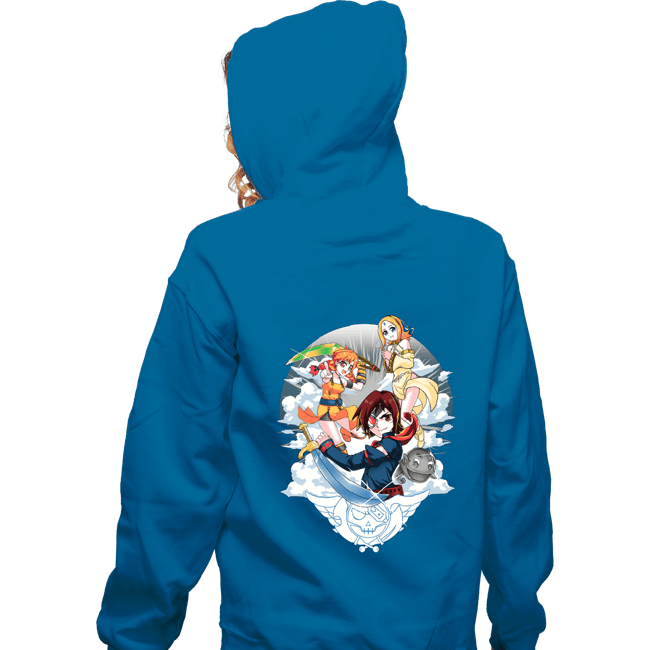 Shirts Zippered Hoodies, Unisex / Small / Royal Blue Sky Pirates