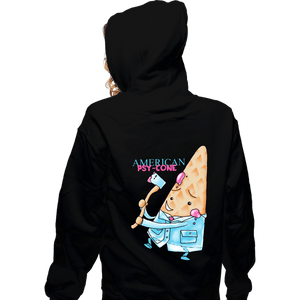 Secret_Shirts Zippered Hoodies, Unisex / Small / Black Psy Cone