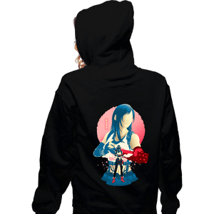 Daily_Deal_Shirts Zippered Hoodies, Unisex / Small / Black Seventh Heaven's Fist