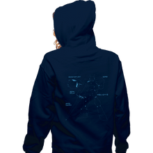 Load image into Gallery viewer, Shirts Zippered Hoodies, Unisex / Small / Navy Virtual On: Cyber Troopers
