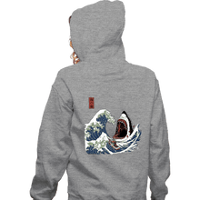 Load image into Gallery viewer, Secret_Shirts Zippered Hoodies, Unisex / Small / Sports Grey The Great White Off Amity
