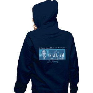 Shirts Zippered Hoodies, Unisex / Small / Navy Frasier Talk Show