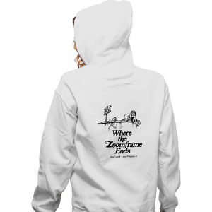 Shirts Zippered Hoodies, Unisex / Small / White Where The Zoom Frame Ends