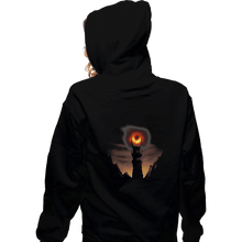 Load image into Gallery viewer, Shirts Zippered Hoodies, Unisex / Small / Black Black Hole Sauron
