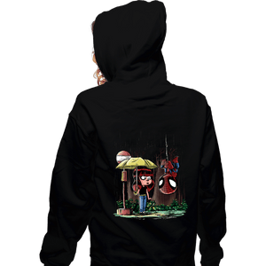 Daily_Deal_Shirts Zippered Hoodies, Unisex / Small / Black My Neighbor Spidey