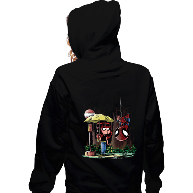 Daily_Deal_Shirts Zippered Hoodies, Unisex / Small / Black My Neighbor Spidey
