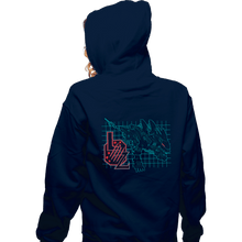 Load image into Gallery viewer, Secret_Shirts Zippered Hoodies, Unisex / Small / Navy Liger
