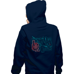 Secret_Shirts Zippered Hoodies, Unisex / Small / Navy Liger
