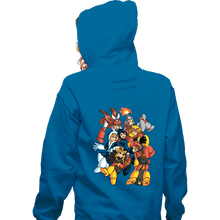 Load image into Gallery viewer, Daily_Deal_Shirts Zippered Hoodies, Unisex / Small / Royal Blue Robot Masters
