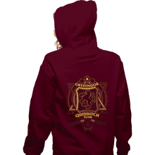 Load image into Gallery viewer, Shirts Zippered Hoodies, Unisex / Small / Maroon Quidditch Team
