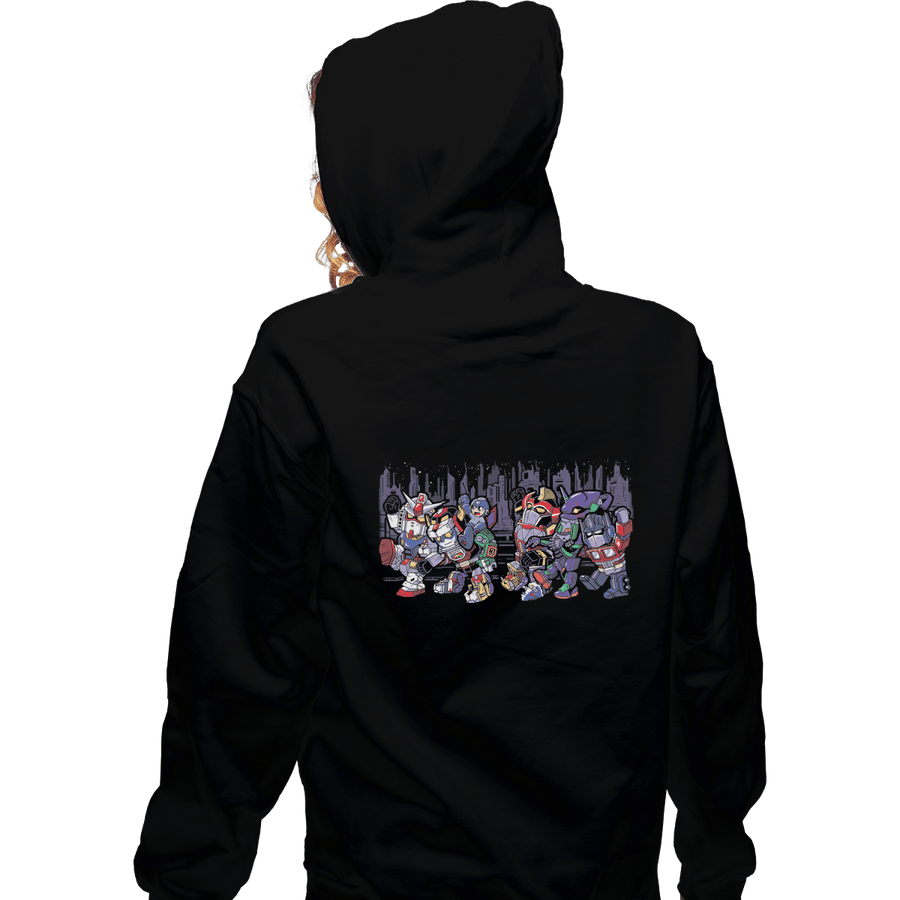 Shirts Pullover Hoodies, Unisex / Small / Black Where The Wild Mechs Are