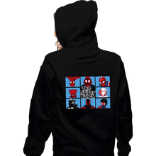 Load image into Gallery viewer, Daily_Deal_Shirts Zippered Hoodies, Unisex / Small / Black The Spider Bunch
