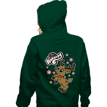 Load image into Gallery viewer, Daily_Deal_Shirts Zippered Hoodies, Unisex / Small / Irish Green My Little Rudolph
