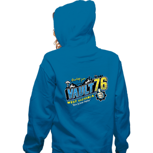 Shirts Zippered Hoodies, Unisex / Small / Royal Blue Greetings From The Vault