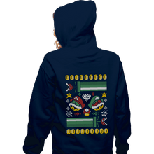 Load image into Gallery viewer, Shirts Zippered Hoodies, Unisex / Small / Navy A Very Mushroom Christmas
