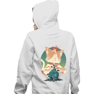 Daily_Deal_Shirts Zippered Hoodies, Unisex / Small / White Shinra Spy Moggy
