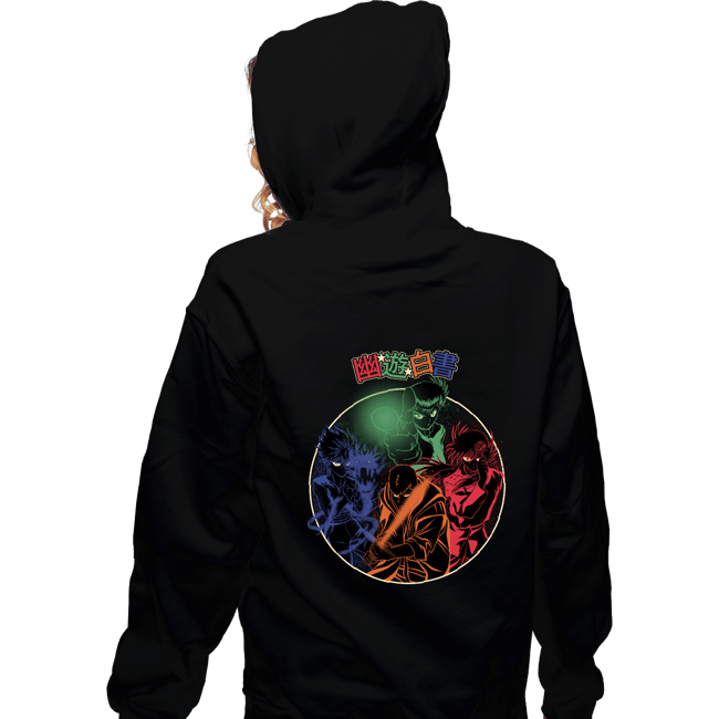 Daily_Deal_Shirts Zippered Hoodies, Unisex / Small / Black Spirit Fighters