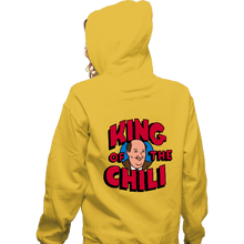 Load image into Gallery viewer, Secret_Shirts Zippered Hoodies, Unisex / Small / White King Of The Chili
