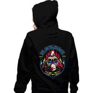 Daily_Deal_Shirts Zippered Hoodies, Unisex / Small / Black Black Mage Kupo