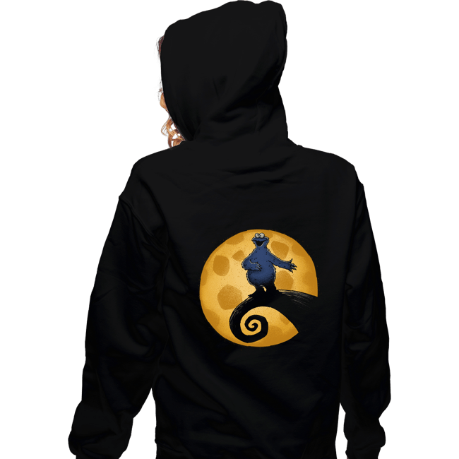 Daily_Deal_Shirts Zippered Hoodies, Unisex / Small / Black Cookie Before Christmas