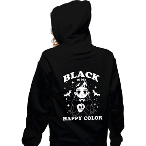 Daily_Deal_Shirts Zippered Hoodies, Unisex / Small / Black Macabre Duo