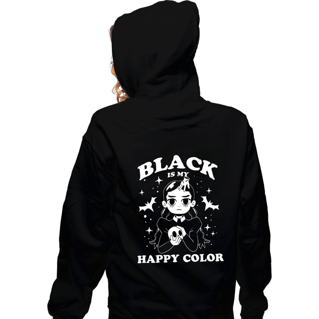 Daily_Deal_Shirts Zippered Hoodies, Unisex / Small / Black Macabre Duo