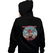 Load image into Gallery viewer, Shirts Pullover Hoodies, Unisex / Small / Black Armored Maiden
