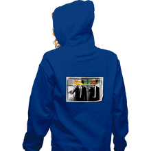 Load image into Gallery viewer, Daily_Deal_Shirts Zippered Hoodies, Unisex / Small / Royal Blue Nuclear Fiction
