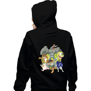 Daily_Deal_Shirts Zippered Hoodies, Unisex / Small / Black Vintage Monster Rancher