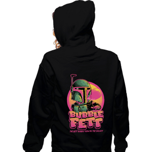 Daily_Deal_Shirts Zippered Hoodies, Unisex / Small / Black Bubble Fett