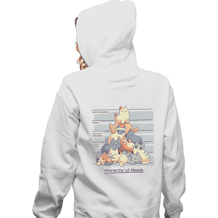 Shirts Zippered Hoodies, Unisex / Small / White Maslow's Purramyd