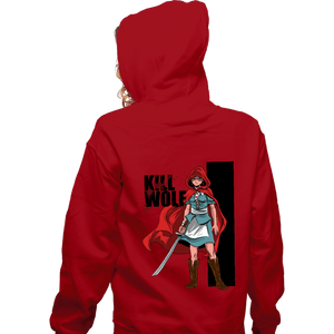 Secret_Shirts Zippered Hoodies, Unisex / Small / Red Kill Wolf