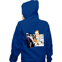 Load image into Gallery viewer, Secret_Shirts Zippered Hoodies, Unisex / Small / Royal Blue Chronohearts
