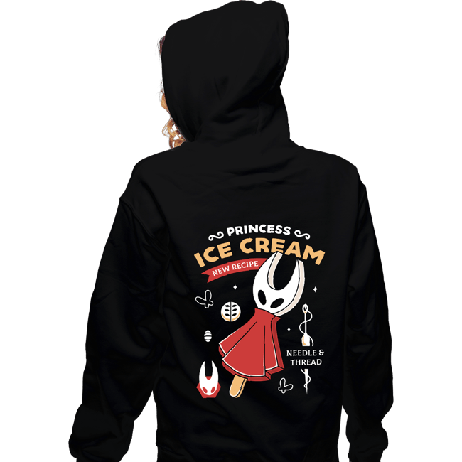 Secret_Shirts Zippered Hoodies, Unisex / Small / Black Princess Ice Cream