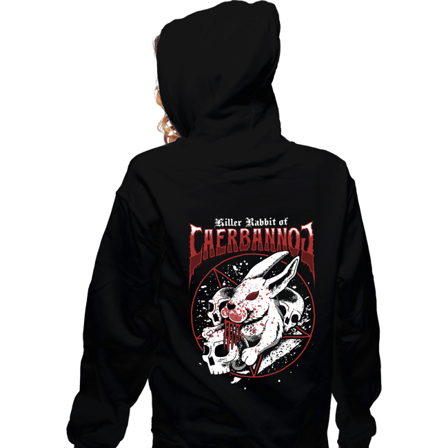 Secret_Shirts Zippered Hoodies, Unisex / Small / Black Killer Rabbit Metal