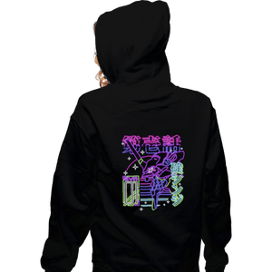 Shirts Zippered Hoodies, Unisex / Small / Black Neon EVA