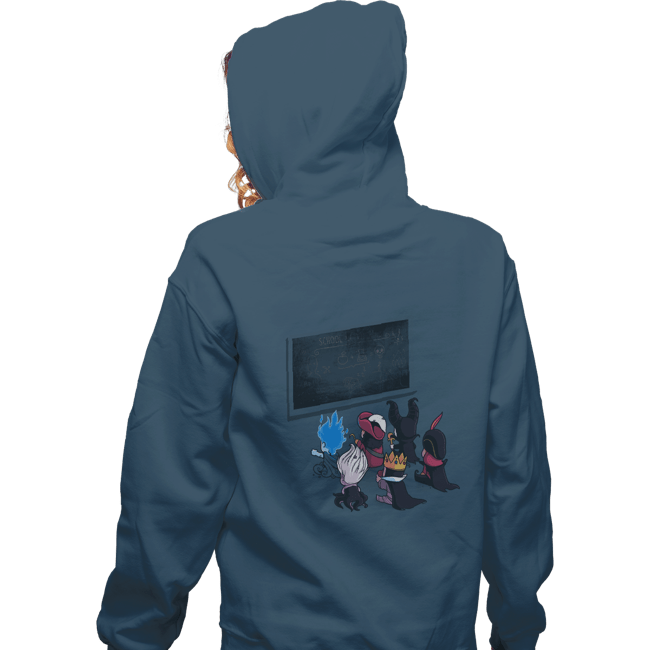Shirts Zippered Hoodies, Unisex / Small / Indigo Blue School Of Villains