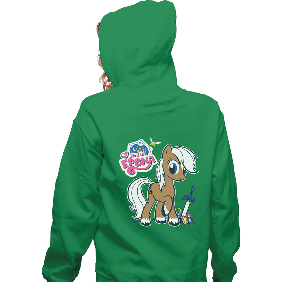 Shirts Zippered Hoodies, Unisex / Small / Irish Green My Little Epona